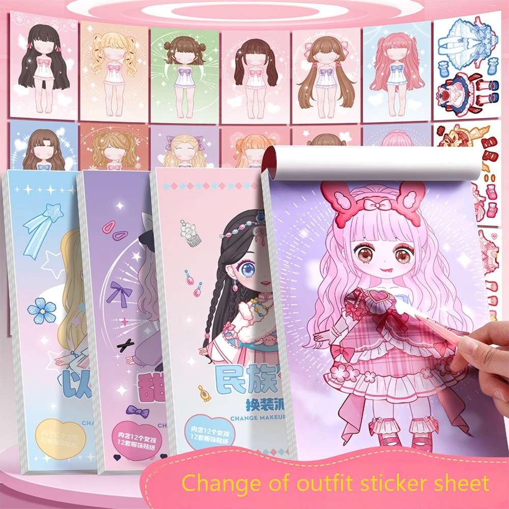 Beauty Makeup Kids - Super Cute Dress Up Stickers for