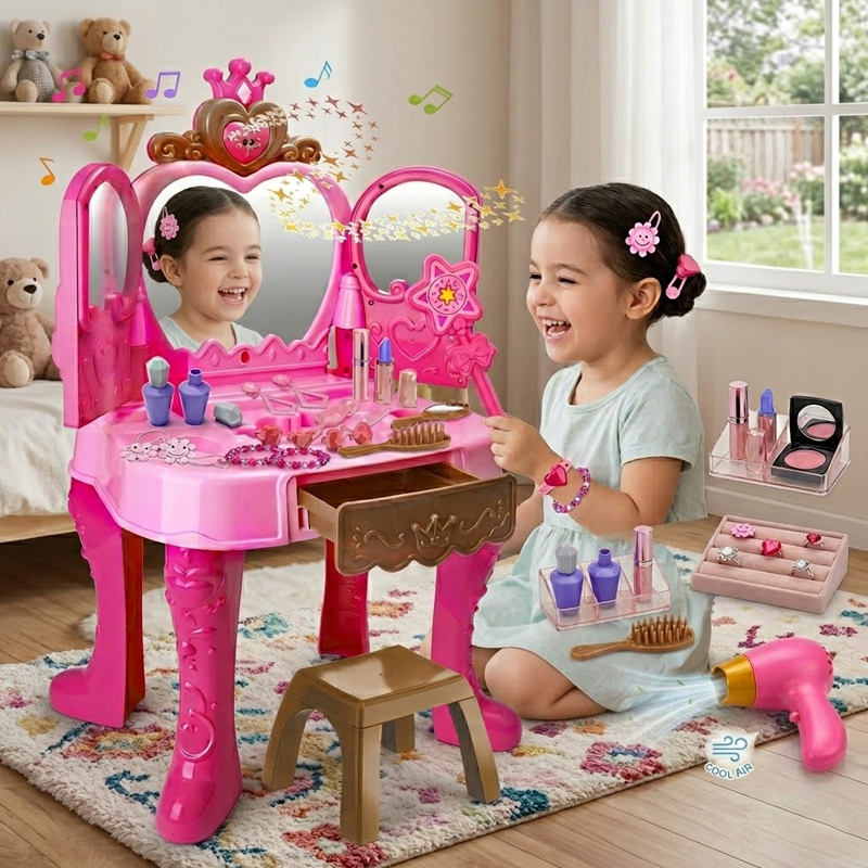 Beauty Makeup Kids - Girls Makeup Toys Woman Career Role