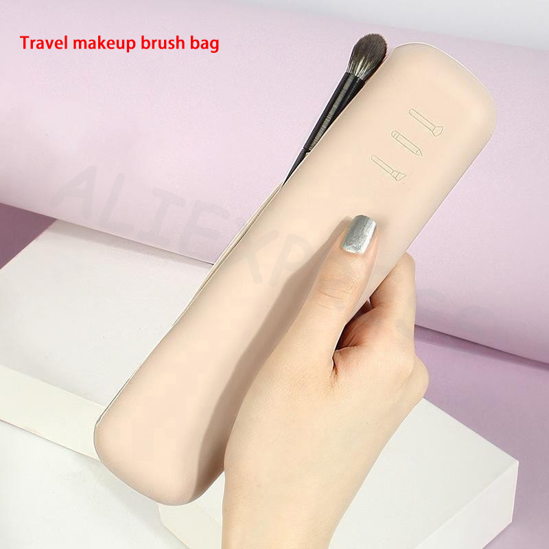 Beauty Bag Makeup - Travel Makeup Brush Holder Silicone Cosmetic