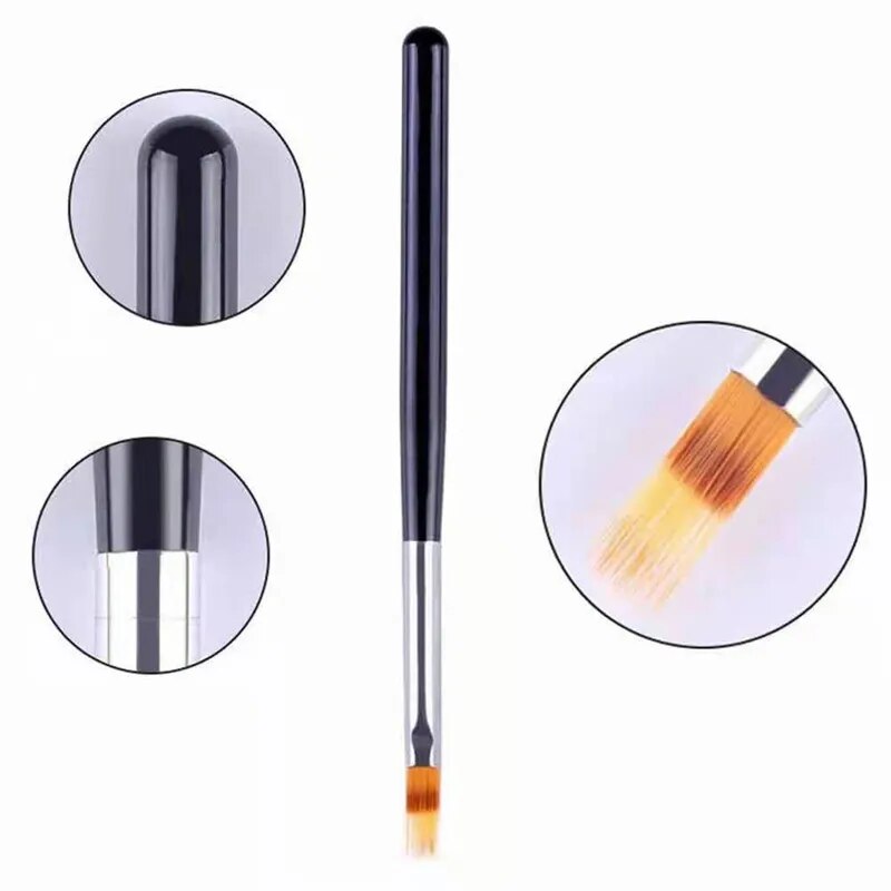 Blush Brush Kabuki - Nail Tools Nail Brush Serrated Powder