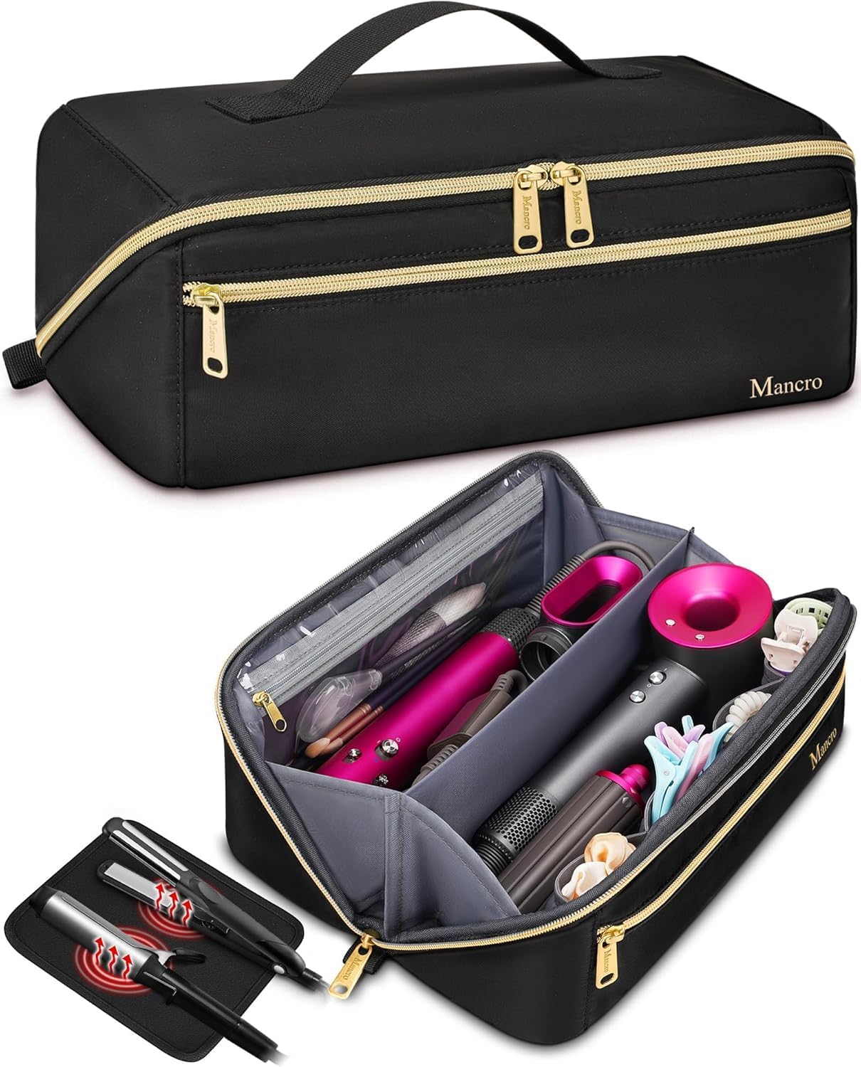Hair Straightener - Mancro Hair Tools Travel Bag Compatible