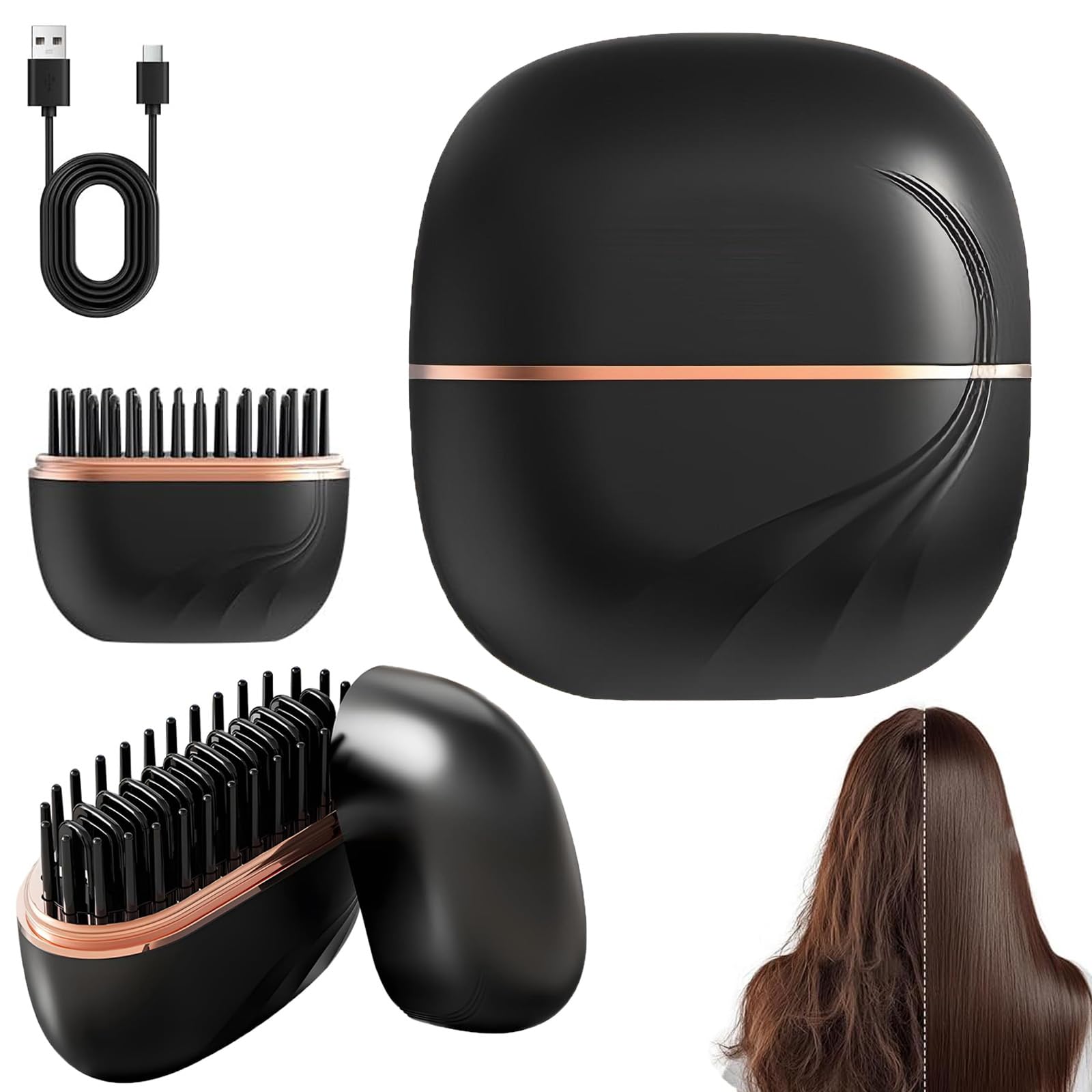Hair Straightener - Mini Hair Straightener 3-Speed Temperature Control