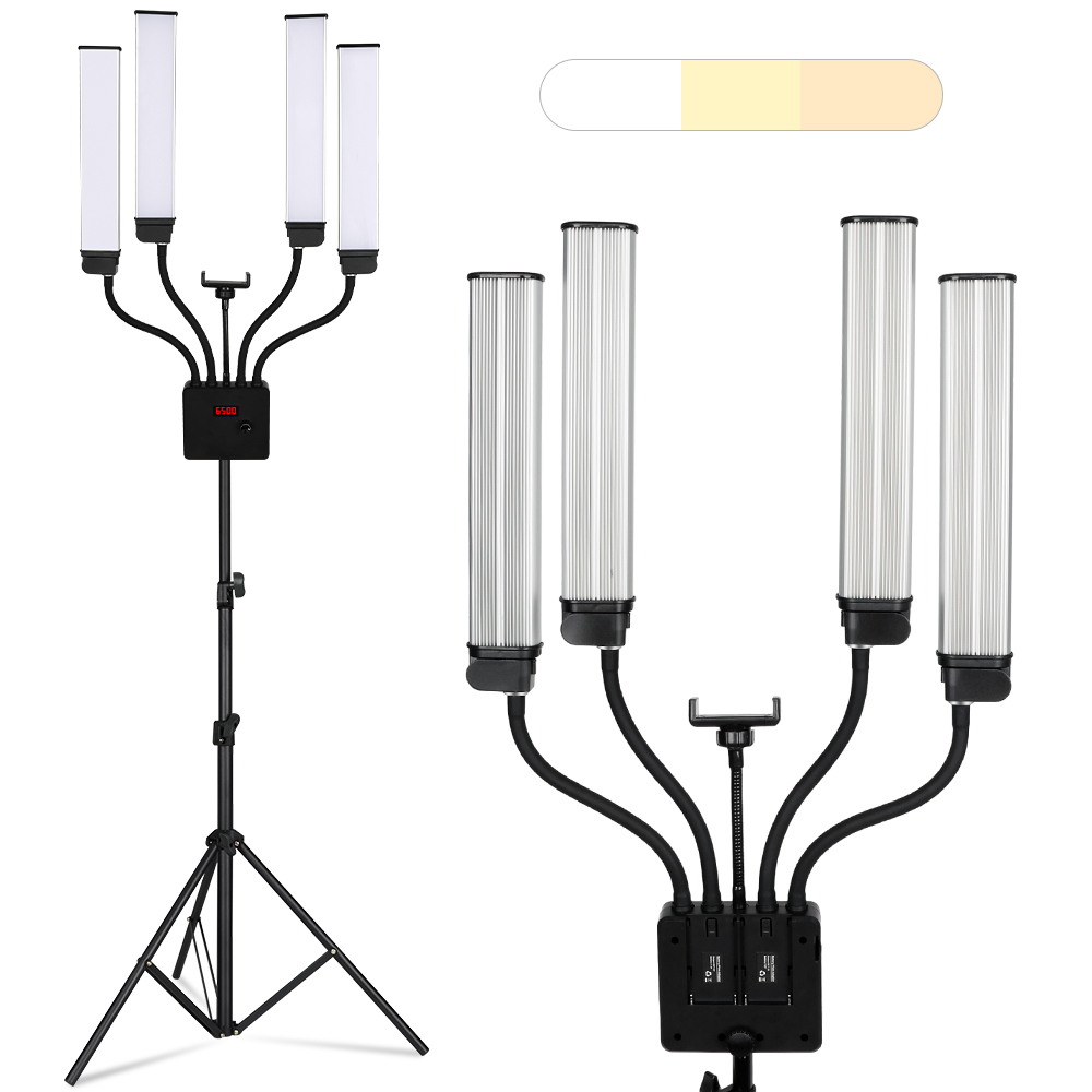 Beauty Makeup Video - LED Video Light 80W Four Arm