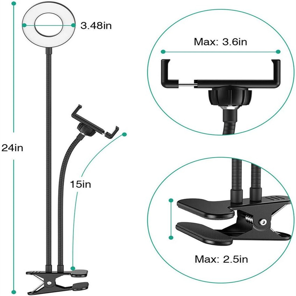 Clip on Light Reading Lights w – обзор и цена Led Ring Light