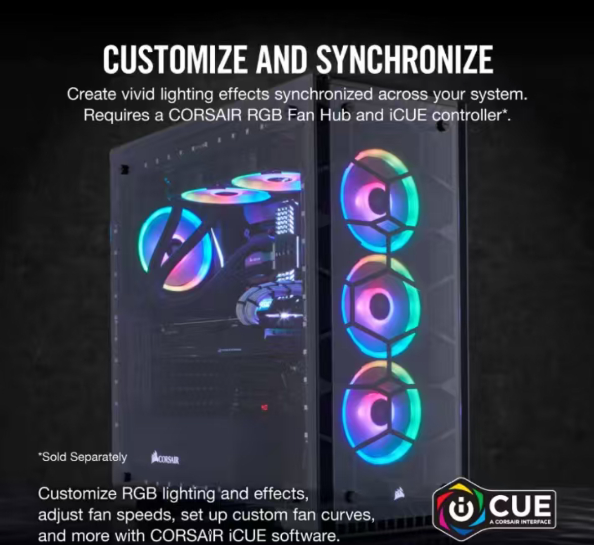 CORSAIR LL120 RGB 120mm Dual L – обзор и цена Led Ring Light