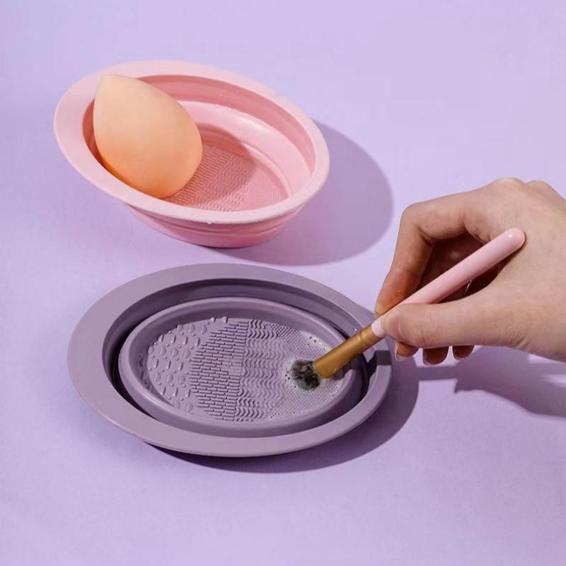 Folding Powder Puff Cleaning B – обзор и цена Blush Brush Kabuki