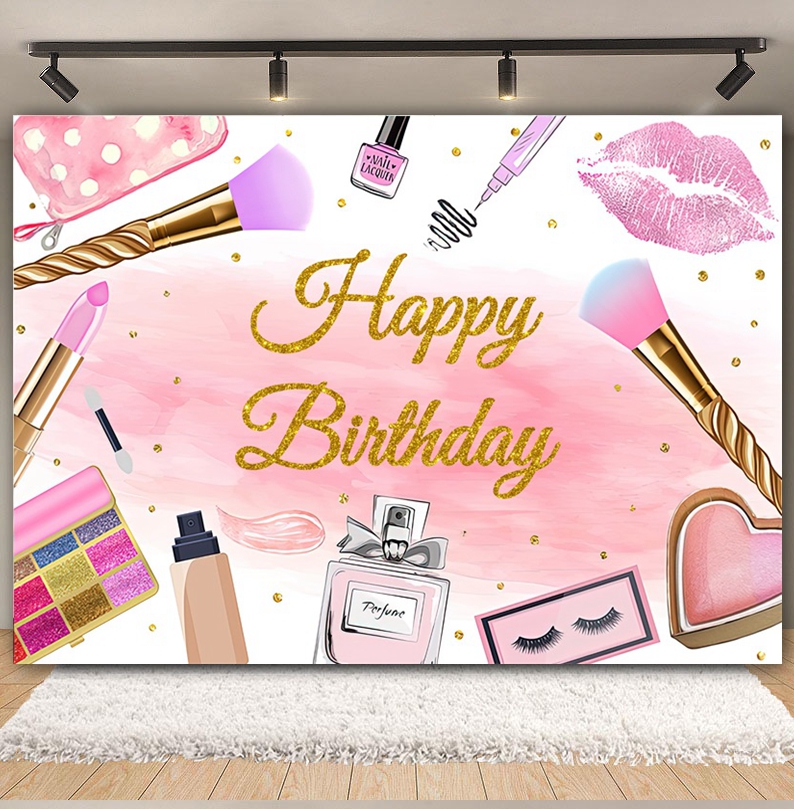 Spa Party Backdrop for Photogr – обзор и цена Beauty Makeup Girl Photo