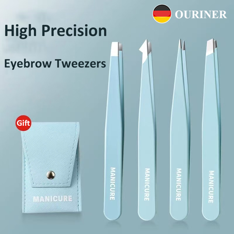 4 Pcs Colorful Eyebrow Tweezer – обзор и цена Beauty - Makeup - Eyes