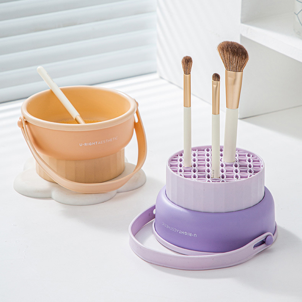 Makeup Brush Cleaning Bucket W – обзор и цена Beauty Makeup Tools Use