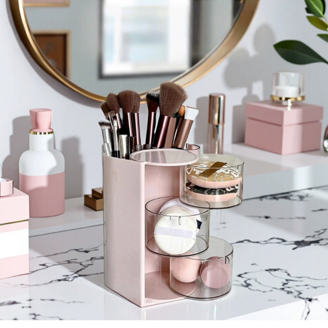 Rotating Cosmetic Storage Box, – обзор и цена Blush Brush Kabuki