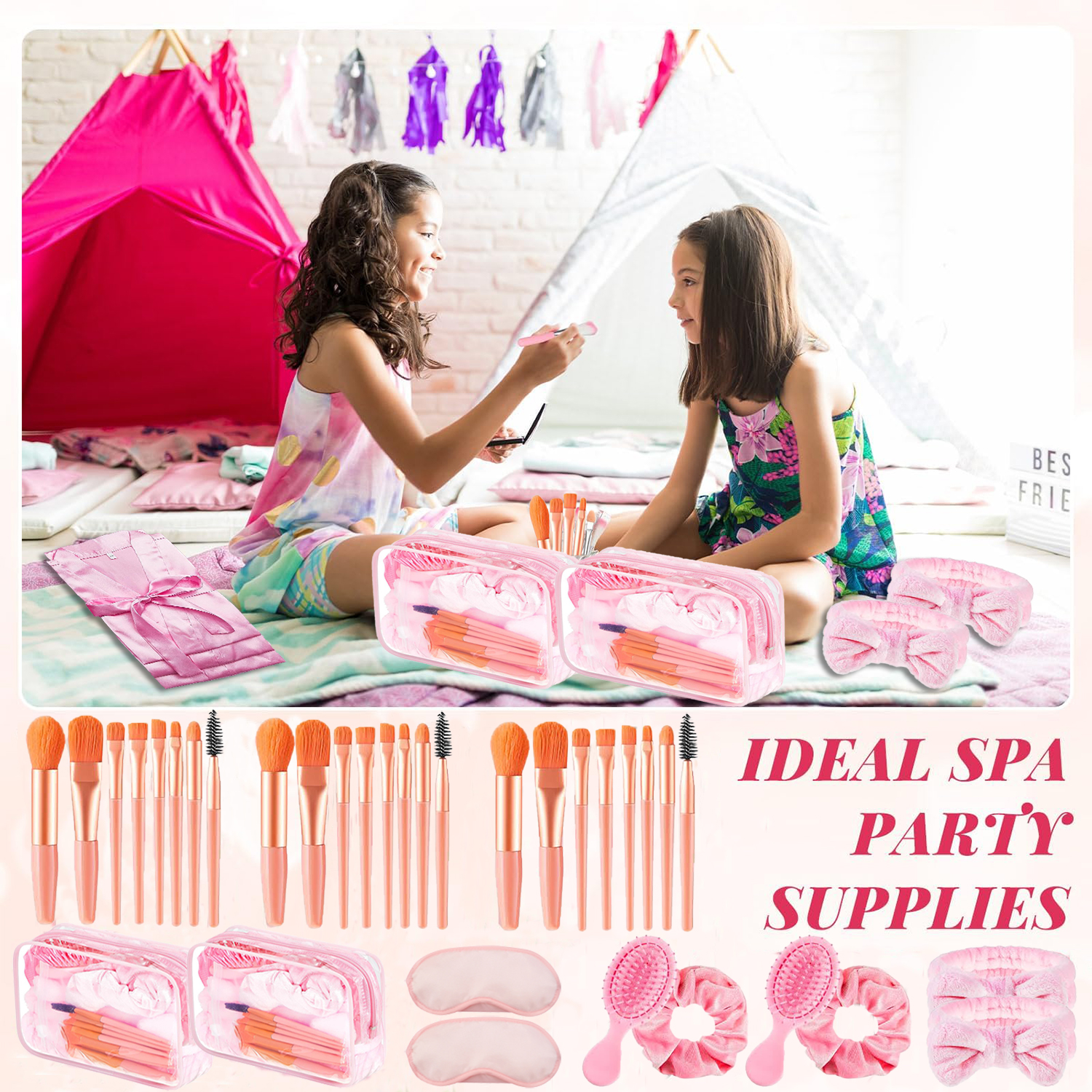 6-8Set Spa Party Robes for Gir – обзор и цена Beauty Makeup Kids