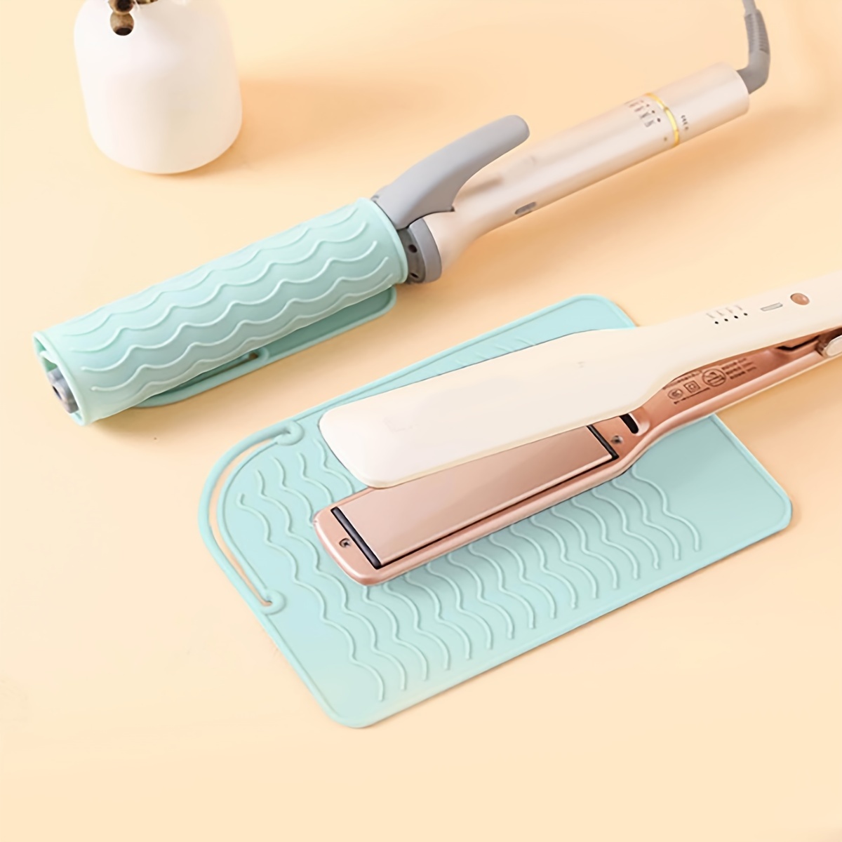 1pc Silicone Heat Resistant Ma – обзор и цена Hair Straightener