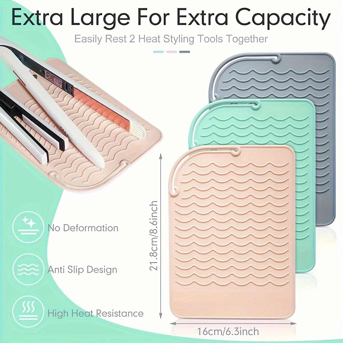 1pc Silicone Heat Resistant Ma – обзор и цена Hair Straightener