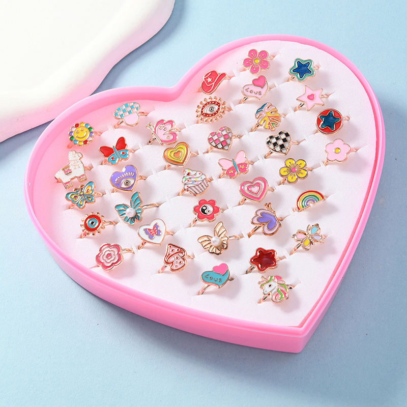 6/12/36pcs Adjustable Rings fo – обзор и цена Beauty Makeup Kids