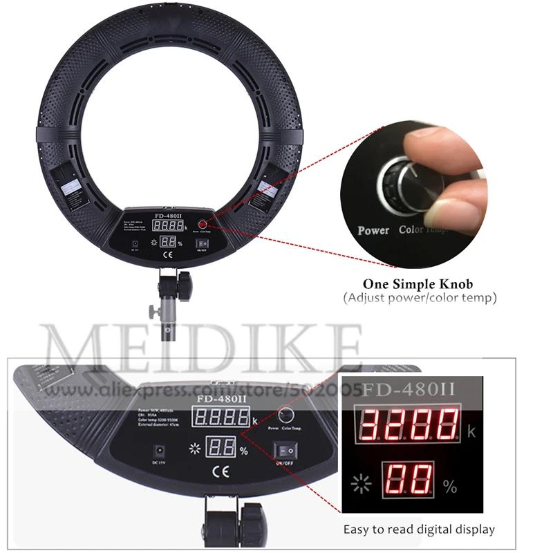 LED Ring Lamp FD-480II Beauty  – обзор и цена Beauty Makeup Video