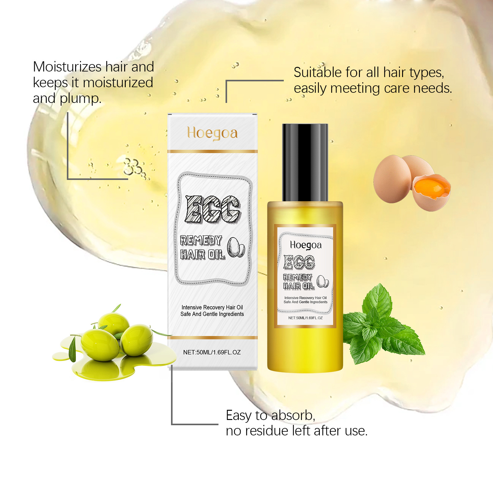 Egg Remedy Hair Oil Restore So – обзор и цена Hair Straightener
