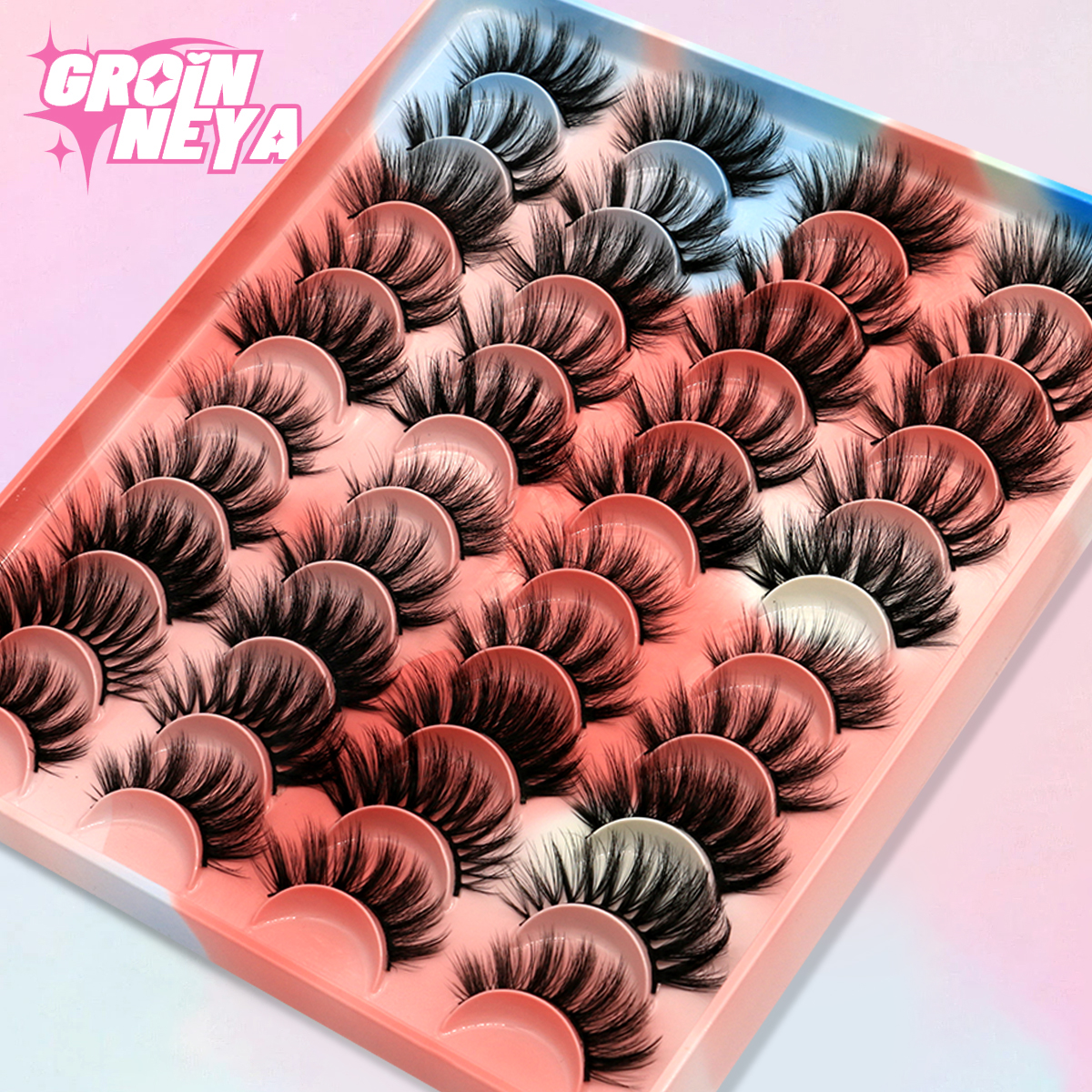 GROINNEYA 5/10/20 Pairs 3D Fau – обзор и цена Beauty - Makeup - Eyes