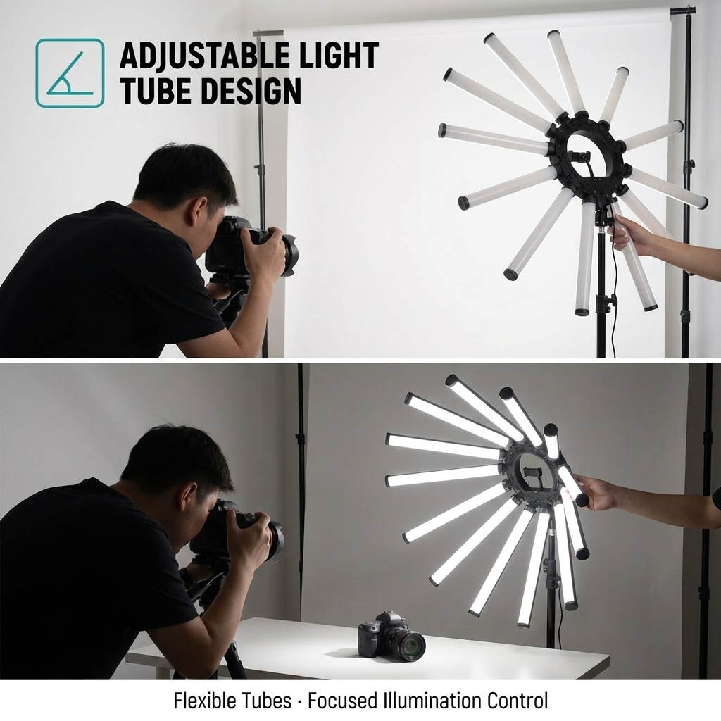 12 Arms Multi Tube Photography – обзор и цена Led Ring Light