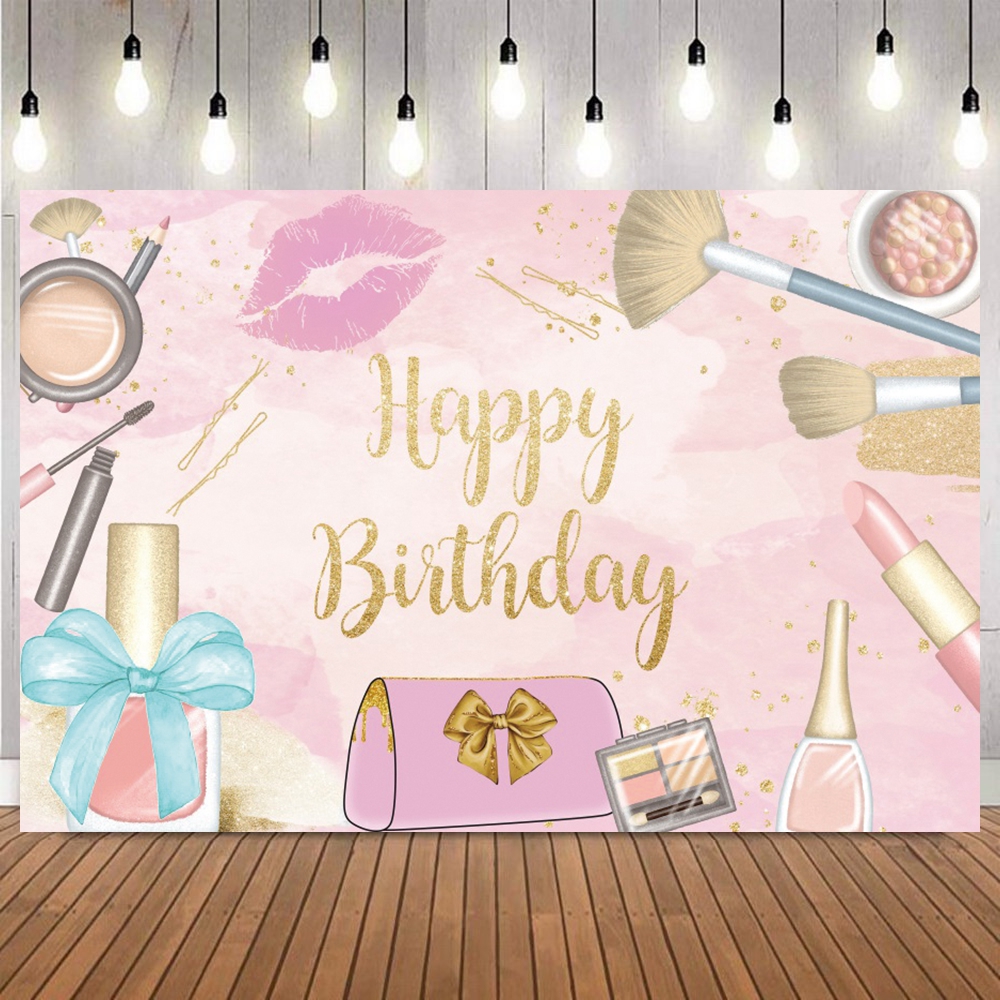 Spa Party Themed Backdrop for  – обзор и цена Beauty Makeup Girl Photo