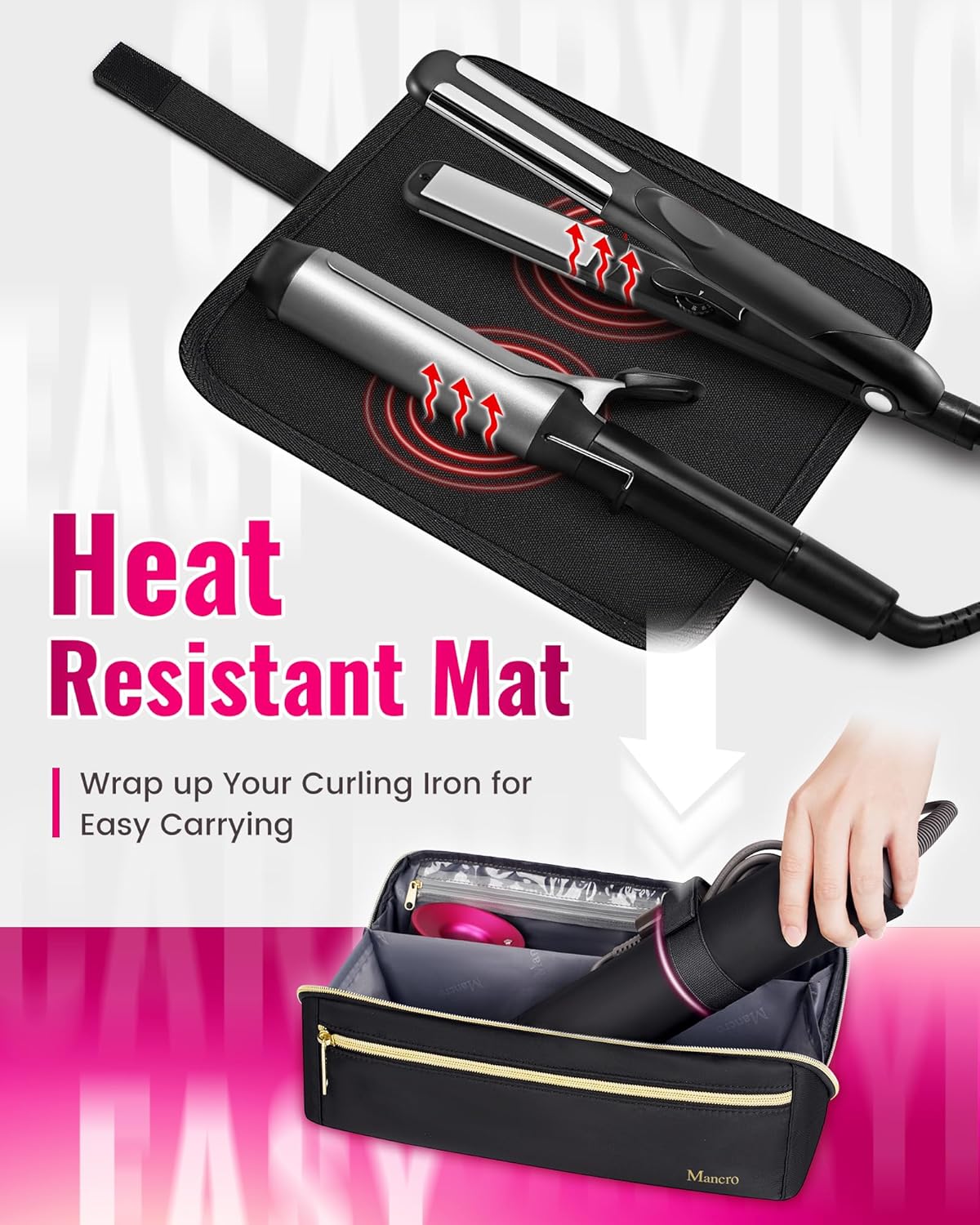 Mancro Hair Tools Travel Bag C – обзор и цена Hair Straightener