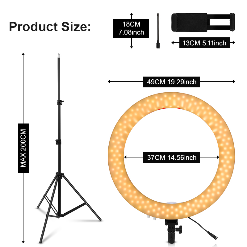 18 inch Ring Light With Tripod – обзор и цена Beauty Makeup Video