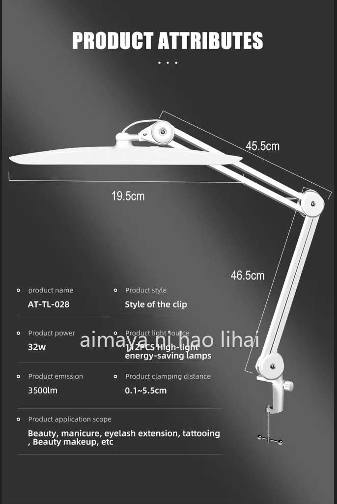 LED Long Arm Desk Lamp Makeup  – обзор и цена Beauty Works Makeup
