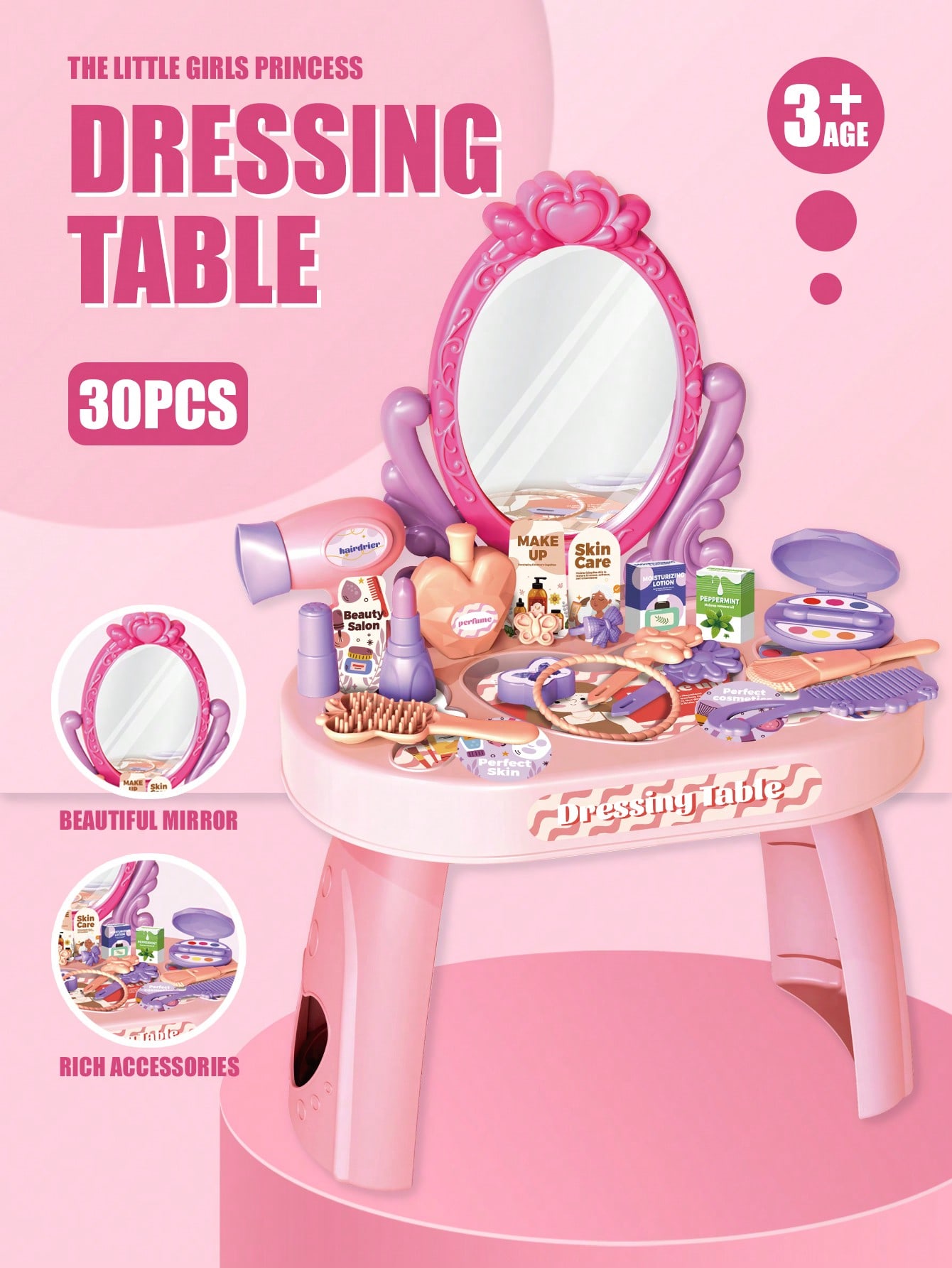 Kids Princess Vanity Dressing  – обзор и цена Beauty Makeup Kids