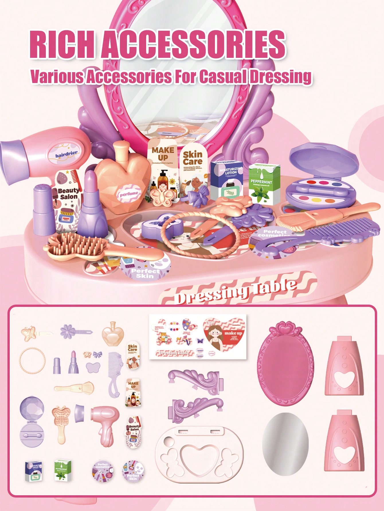 Kids Princess Vanity Dressing  – обзор и цена Beauty Makeup Kids