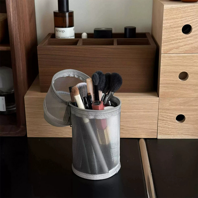 【Mesh Dual-use Makeup Brush St – обзор и цена Beauty Bag Makeup