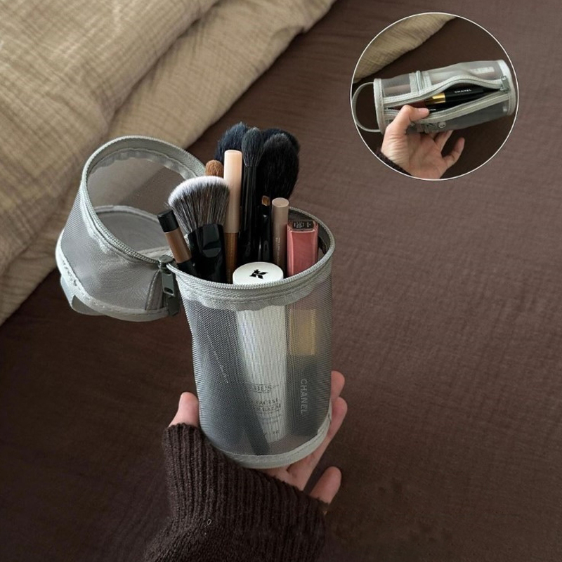 【Mesh Dual-use Makeup Brush St – обзор и цена Beauty Bag Makeup