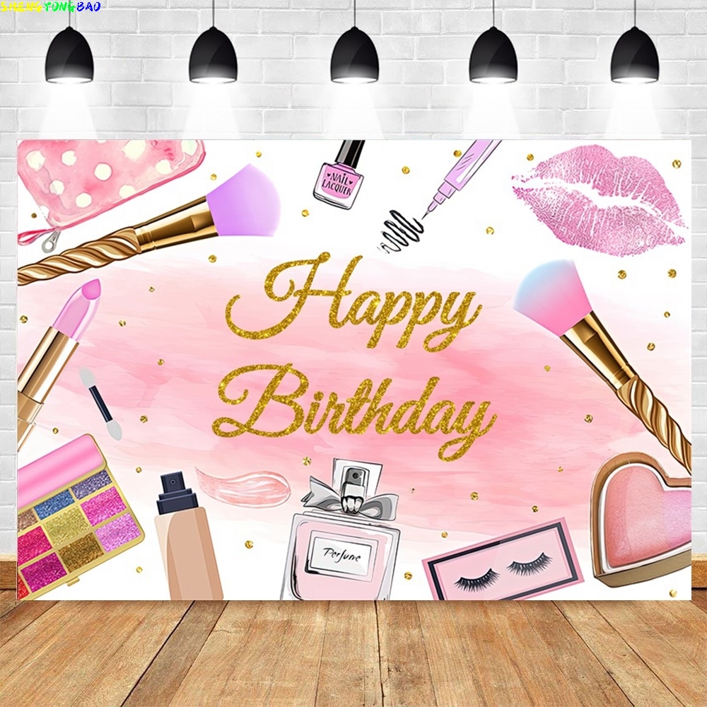 Spa Party Themed Backdrop for  – обзор и цена Beauty Makeup Girl Photo