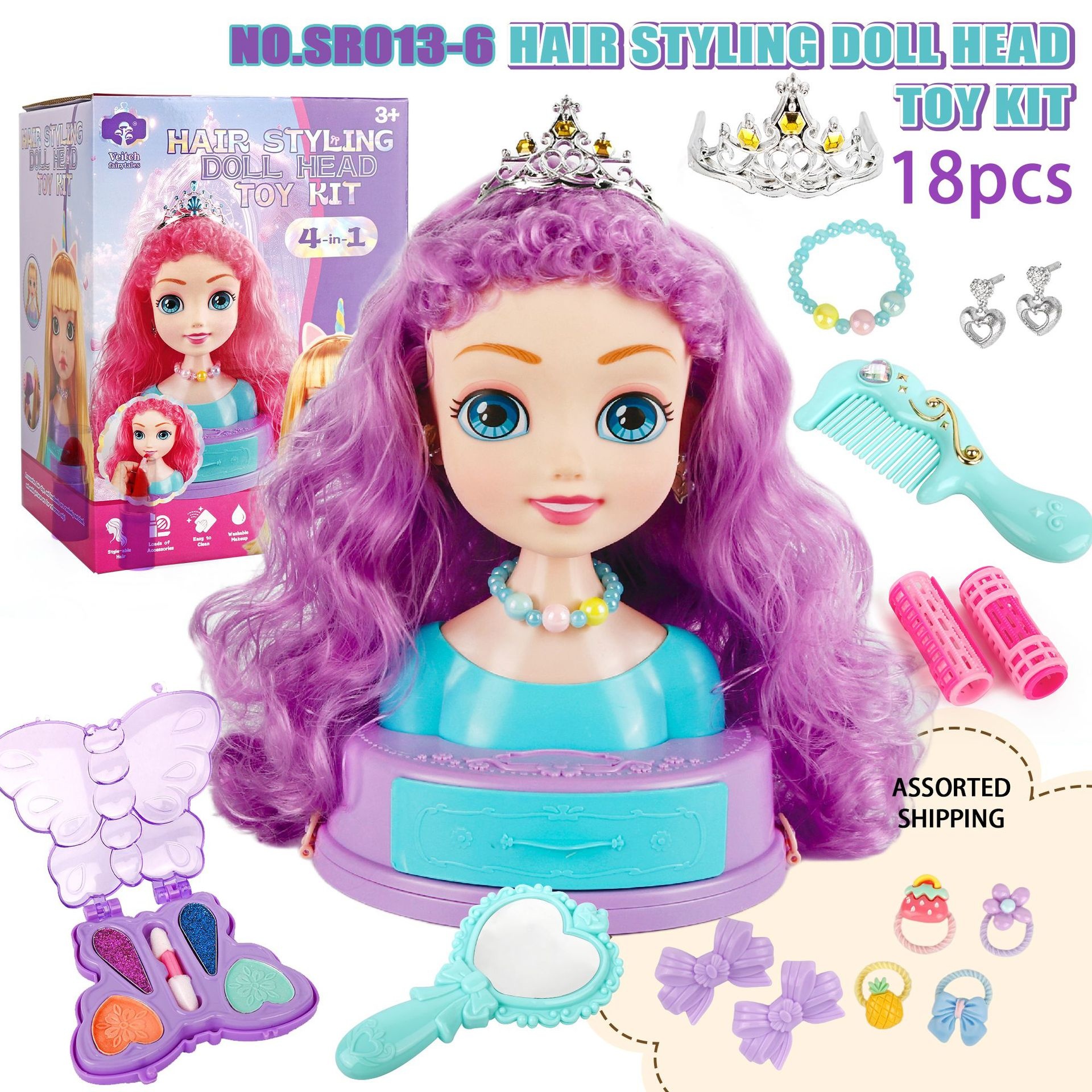 Hair Styling Doll Head Makeup  – обзор и цена Beauty Makeup Kids