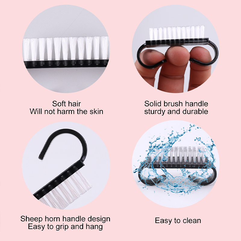 50/100Pcs Plastic Nail Brushes – обзор и цена Blush Brush Kabuki