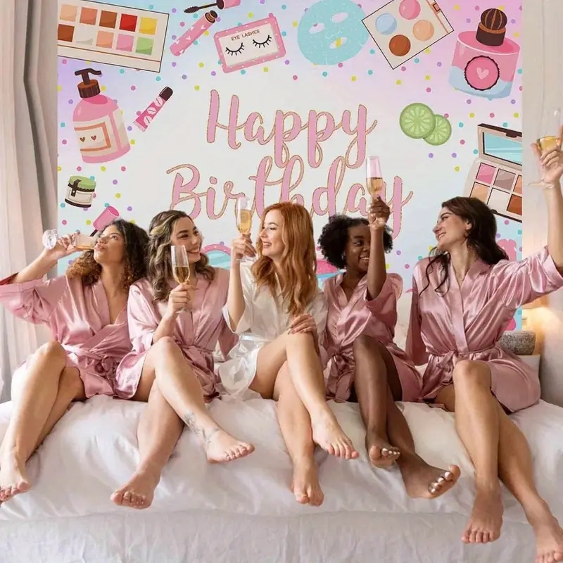Birthday Party Banner Backgrou – обзор и цена Beauty Makeup Girl Photo