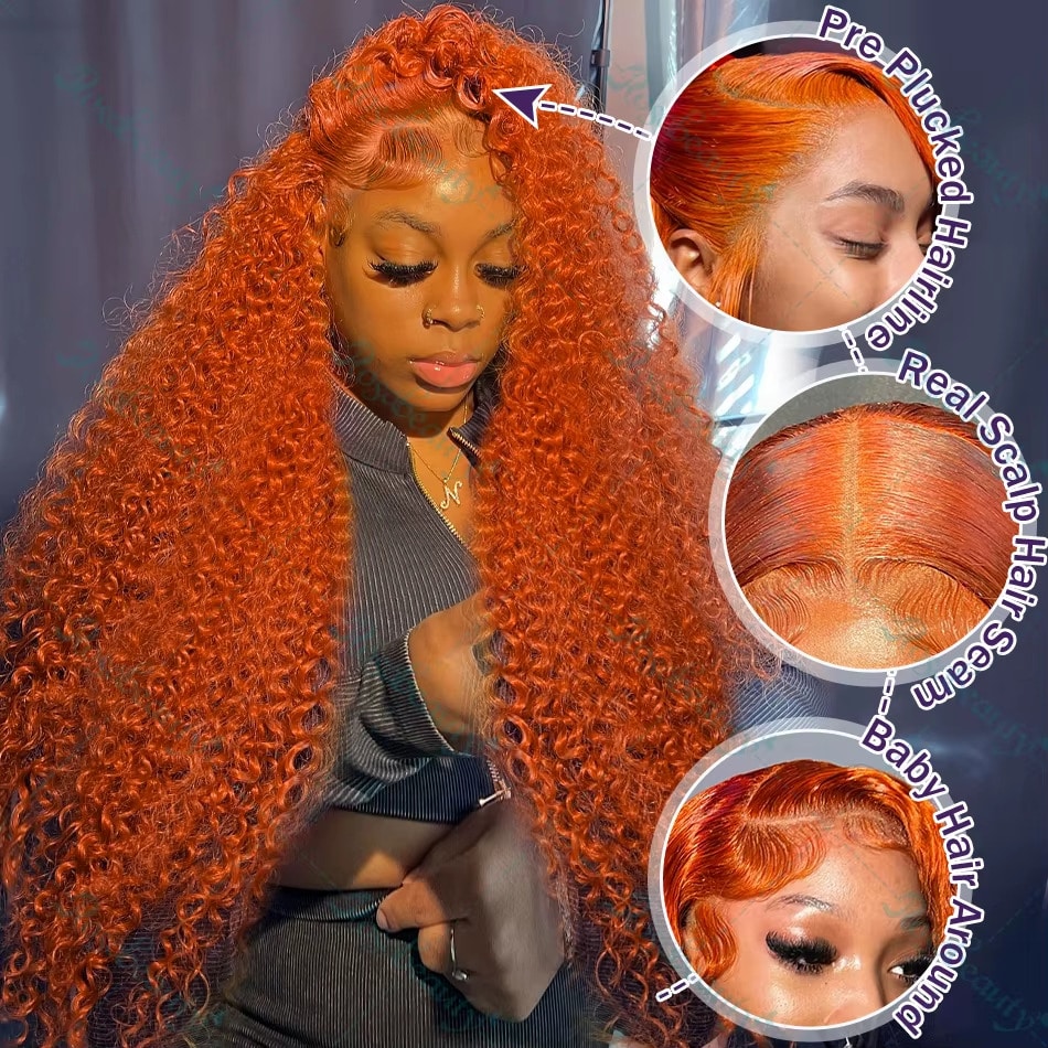 Ginger Human Hair Wig 13x6 Gin – обзор и цена Hair Straightener