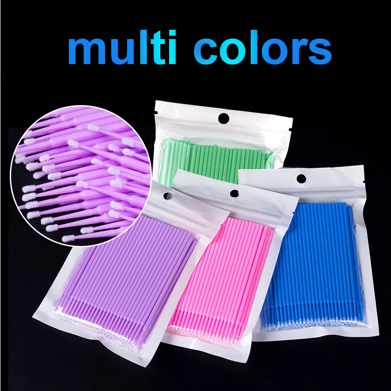 100Pcs Eyelash Cleaning Brush  – обзор и цена Beauty Makeup Background