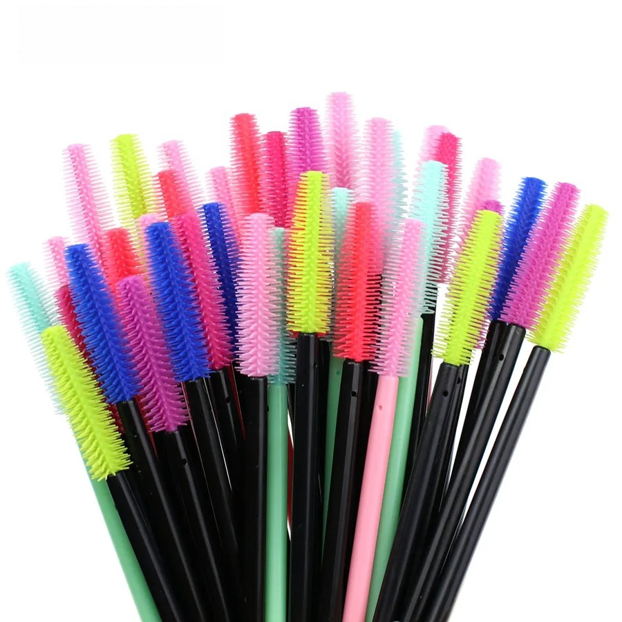 50pcs Silicone Mascara Wands A – обзор и цена Beauty Makeup Background